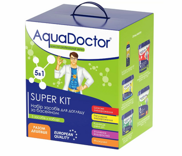 Набір хімії для басейну AquaDoctor Super Kit 5 в 1 24470 фото