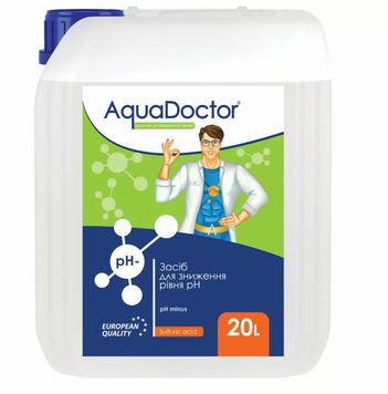 Рідкий засіб для зниження pH AquaDoctor pH Minus (Сірчана 35%) 20 л 17453 фото
