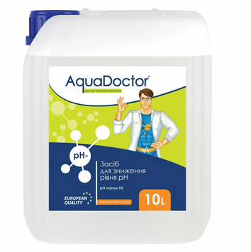Рідкий засіб для зниження pH AquaDoctor pH Minus HL (Соляна&nbsp;14%) 10 л 25649 фото